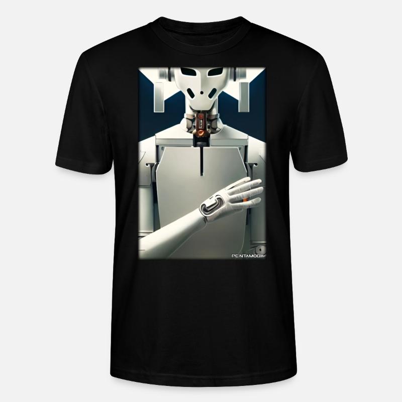 Robot Future Technology Science Android - T-shirt bio CRAFTER Stanley Stella Unisexe - noir