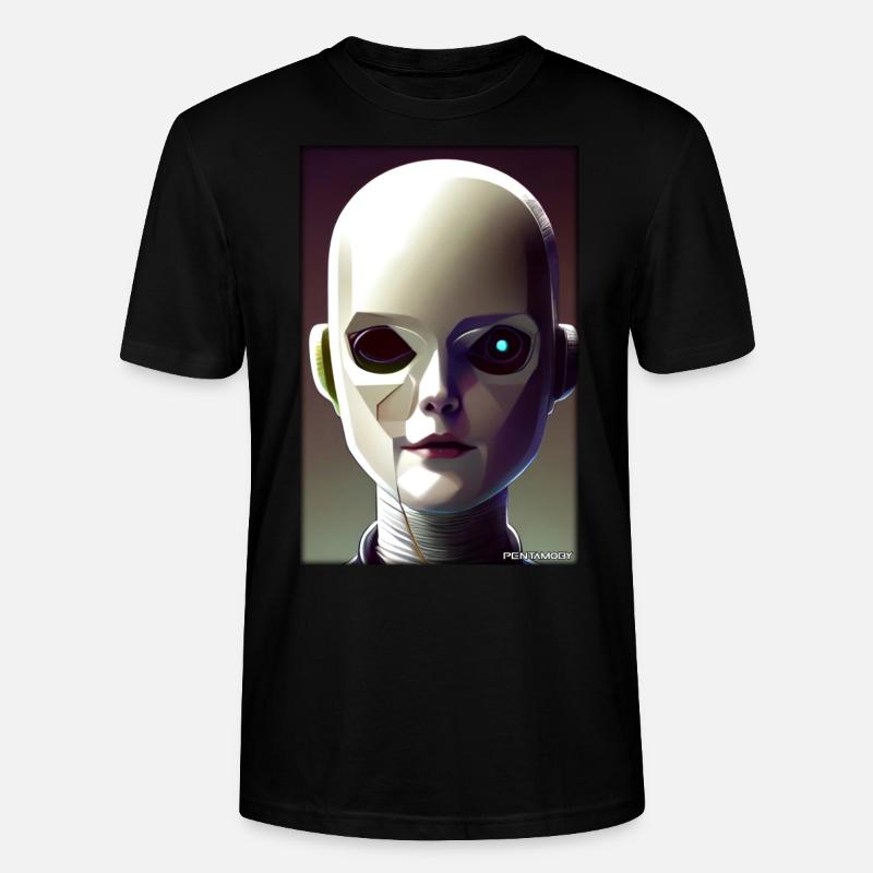 Robot Future Technology Science Android - T-shirt bio CRAFTER Stanley Stella Unisexe - noir