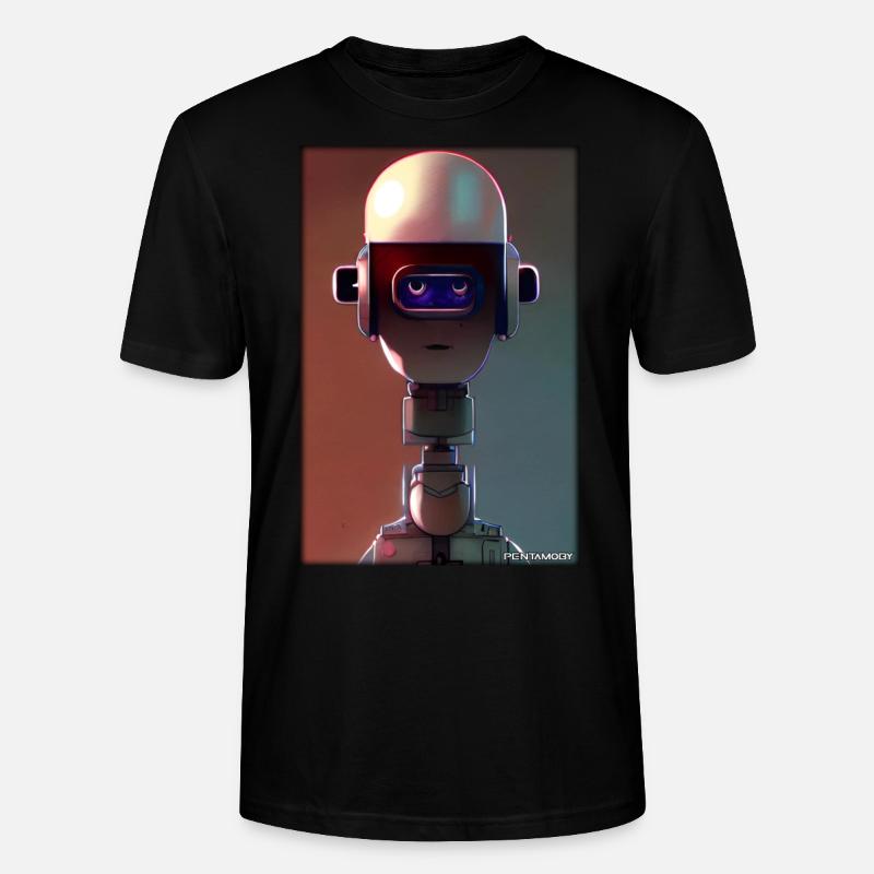 Robot Future Technology Science Android - T-shirt bio CRAFTER Stanley Stella Unisexe - noir