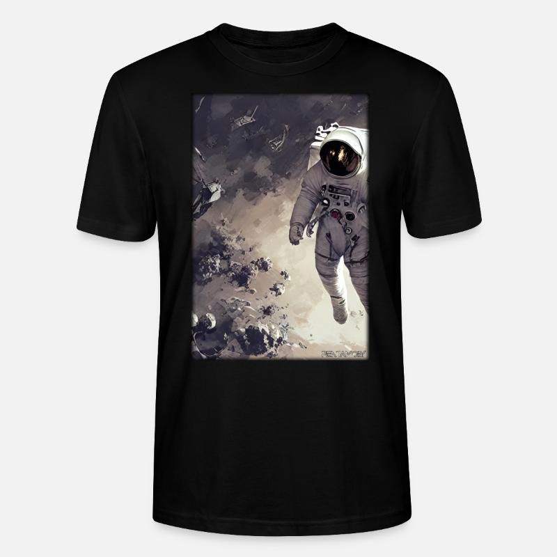 Astronaut Zukunft Sci-Fi Technik - Stanley/Stella Unisex Bio-T-Shirt CRAFTER - Schwarz