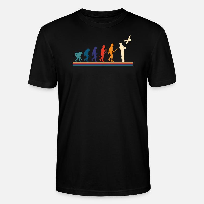Modellflug Modellflugzeug Geschenk Modellbauer - Stanley/Stella Unisex Bio-T-Shirt CRAFTER - Schwarz