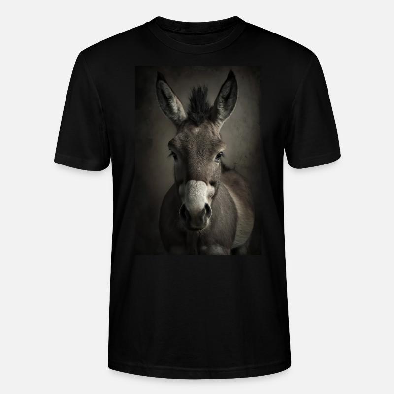 Esel Realistisch Cool - Stanley/Stella Unisex Bio-T-Shirt CRAFTER - Schwarz