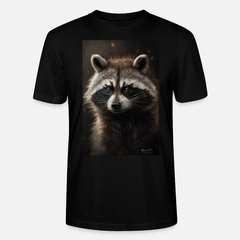 Waschbär - Stanley/Stella Unisex Bio-T-Shirt CRAFTER - Schwarz