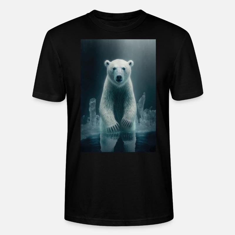 Eisbär - Stanley/Stella Unisex Bio-T-Shirt CRAFTER - Schwarz