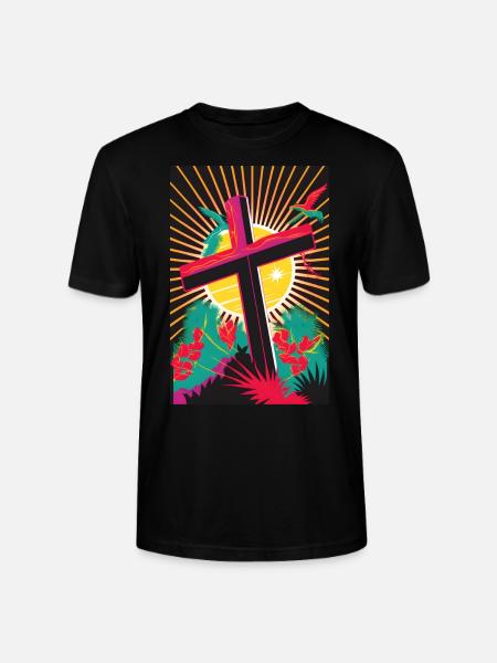 Christianity Easter Christ Gift - Stanley/Stella CRAFTER Unisex Organic T-Shirt - black