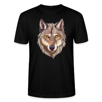 Leidenschaftlicher Jäger - Stanley/Stella Unisex Bio-T-Shirt CRAFTER - Schwarz - Vorne - Alina (178cm) & Michal (187cm)
