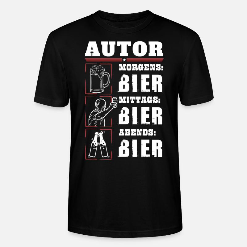 Mon quotidien d’auteur - T-shirt bio CRAFTER Stanley Stella Unisexe - noir