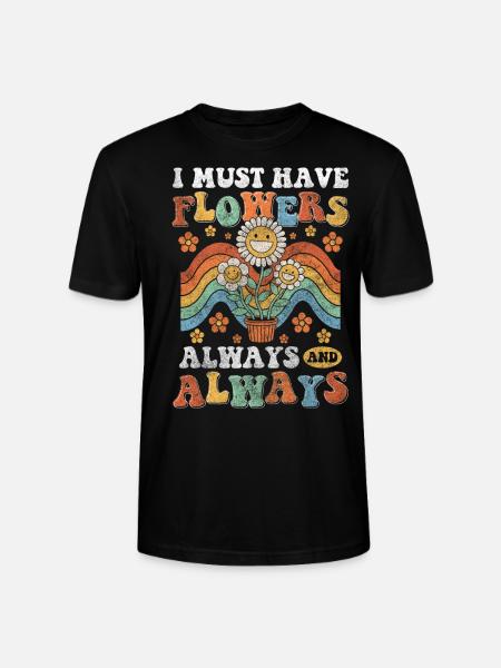 Blume Bunt Hochzeit - Stanley/Stella Unisex Bio-T-Shirt CRAFTER - Schwarz