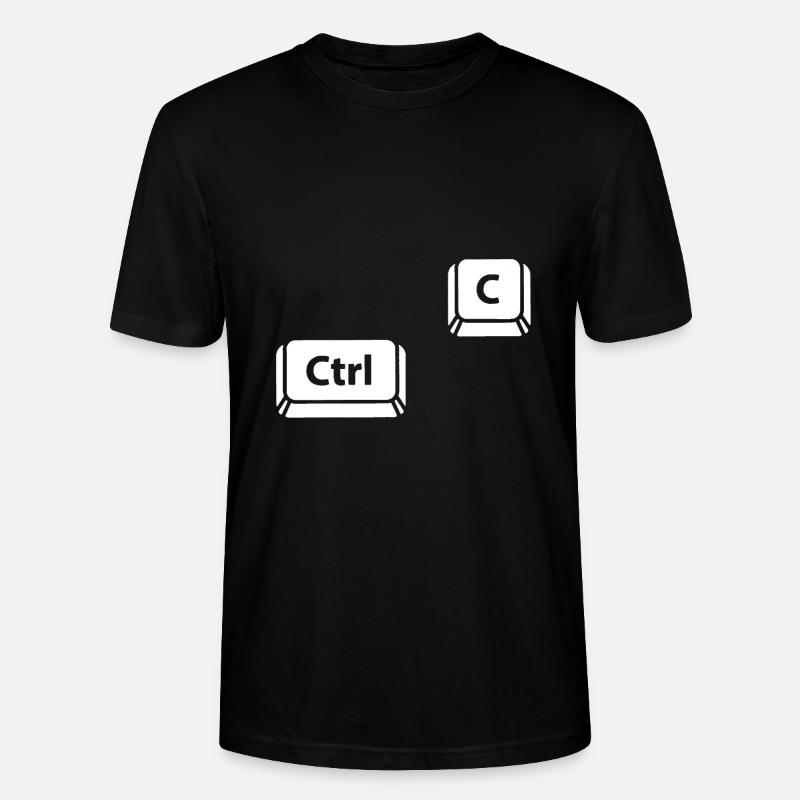 Ctrl C - Stanley/Stella Unisex Bio-T-Shirt CRAFTER - Schwarz