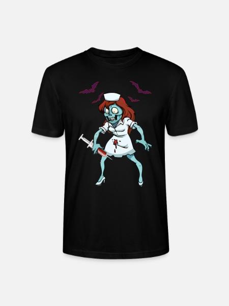 Zombie Nurse Emergency Halloween - Stanley/Stella CRAFTER Unisex Organic T-Shirt - black