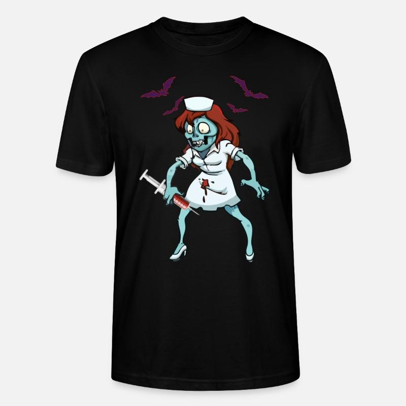 Zombie Krankenschwester Notfall Halloween - Stanley/Stella Unisex Bio-T-Shirt CRAFTER - Schwarz