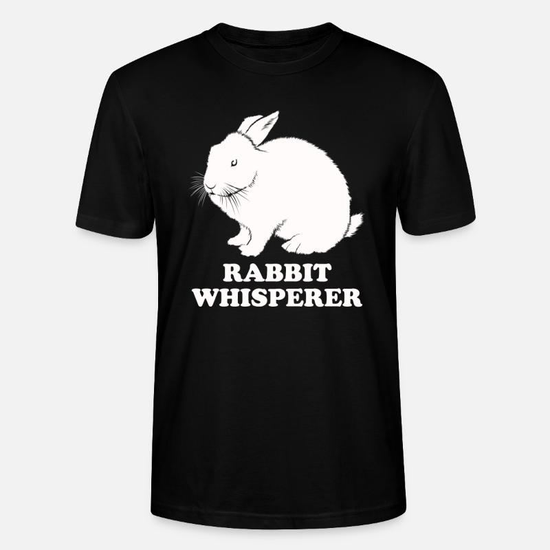 Chuchoteur de lapin - T-shirt bio CRAFTER Stanley Stella Unisexe - noir