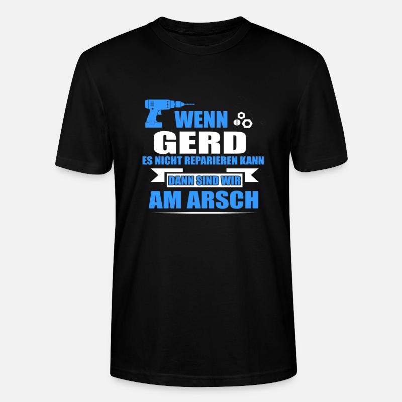 GERD -Geschenk - Stanley/Stella Unisex Bio-T-Shirt CRAFTER - Schwarz