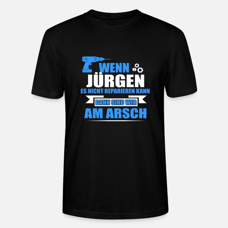 JÜRGEN -Geschenk - Stanley/Stella Unisex Bio-T-Shirt CRAFTER - Schwarz