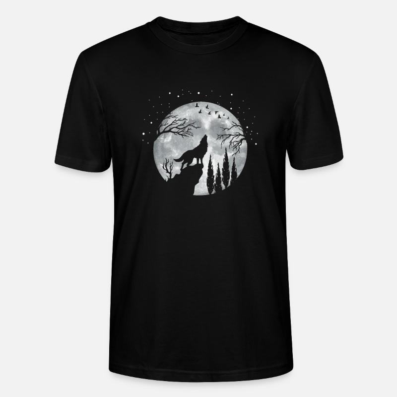 Wolf - Stanley/Stella Unisex Bio-T-Shirt CRAFTER - Schwarz