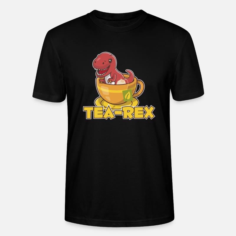 T-Rex Tee Rex Tea Rex - Stanley/Stella Unisex Bio-T-Shirt CRAFTER - Schwarz
