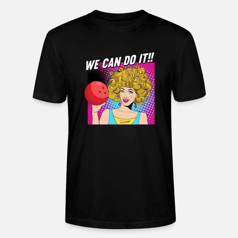 Bowling - Stanley/Stella Unisex Bio-T-Shirt CRAFTER - Schwarz