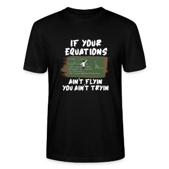 Mathe Mathematik - Stanley/Stella Unisex Bio-T-Shirt CRAFTER - Schwarz - Vorne - Alina (178cm) & Michal (187cm)