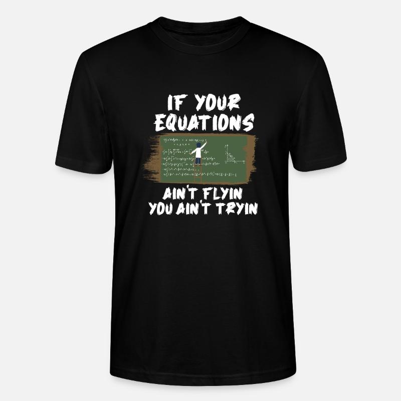 Math Mathematics - Stanley/Stella CRAFTER Unisex Organic T-Shirt - black
