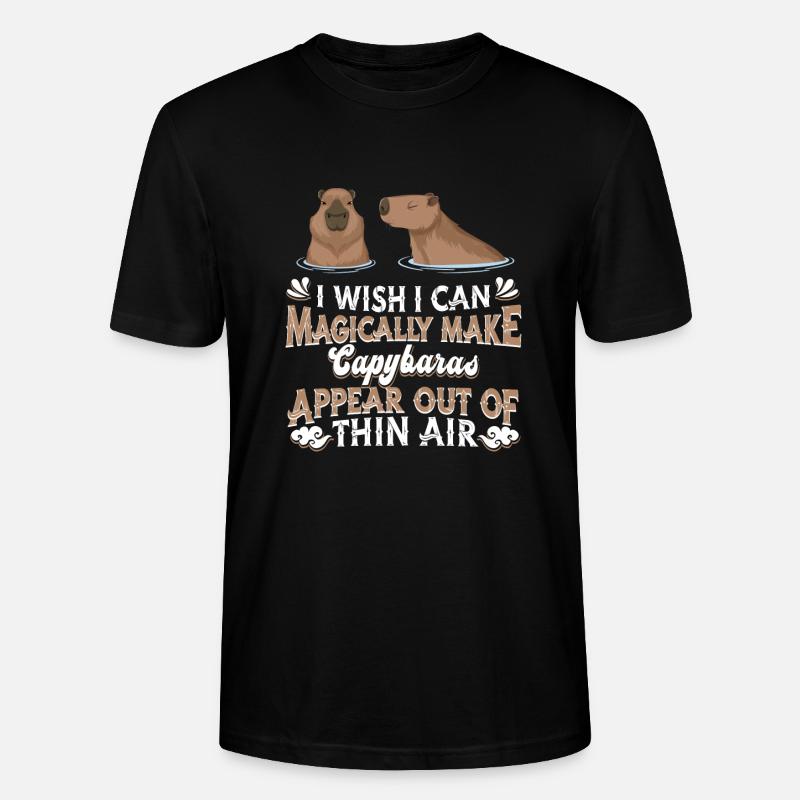 Capybara capybara rongeur - T-shirt bio CRAFTER Stanley Stella Unisexe - noir