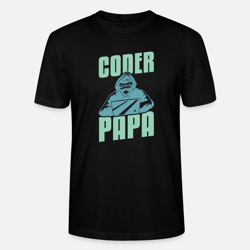 Programmeur Coder Développeur de logiciels - T-shirt bio CRAFTER Stanley Stella Unisexe - noir