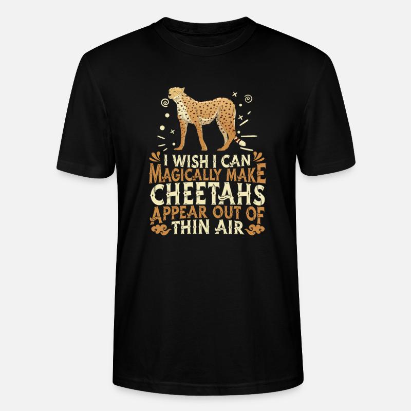 Gepard - Stanley/Stella Unisex Bio-T-Shirt CRAFTER - Schwarz