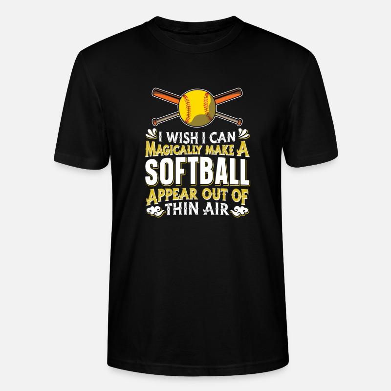 Softball - Stanley/Stella Unisex Bio-T-Shirt CRAFTER - Schwarz