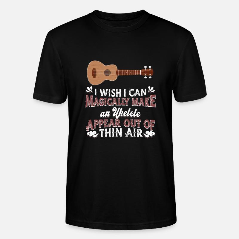 Ukulele - Stanley/Stella Unisex Bio-T-Shirt CRAFTER - Schwarz
