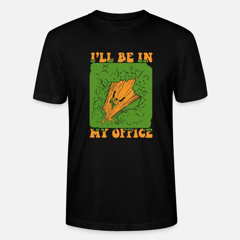 Baumklettern Baumpfleger Arborist Baumkletterer - Stanley/Stella Unisex Bio-T-Shirt CRAFTER - Schwarz