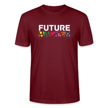 Programmeur Coder Développeur de logiciels - T-shirt bio CRAFTER Stanley Stella Unisexe - bordeaux - Devant - Alina (178cm) & Michal (187cm)