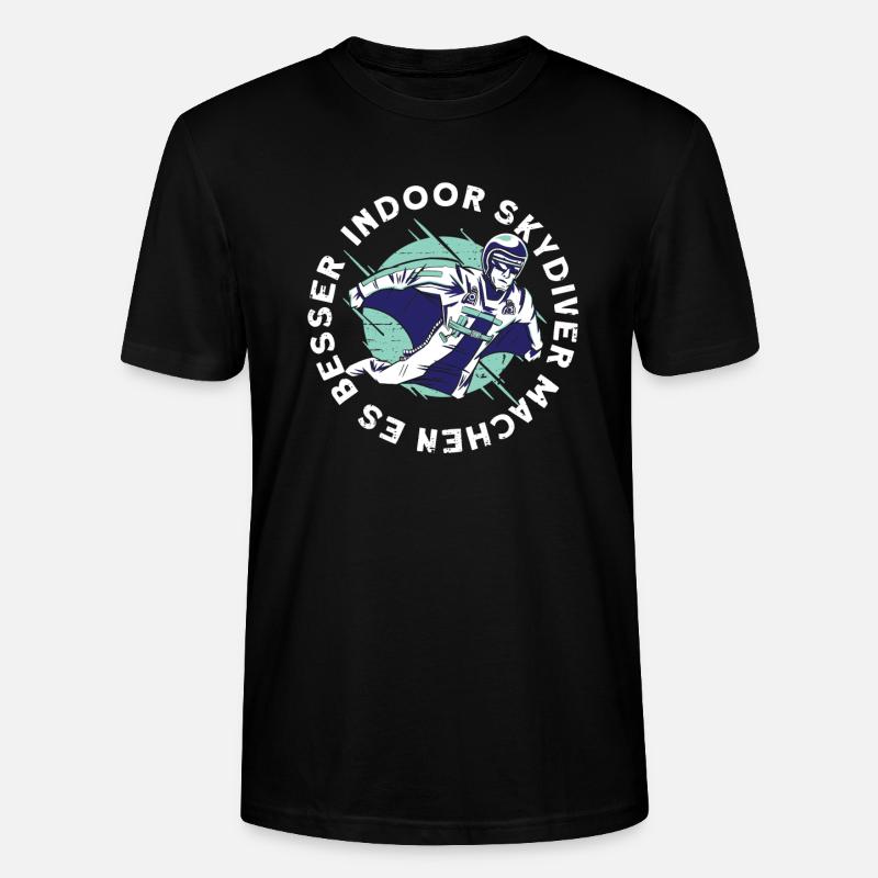 Indoor-Skydiving - Stanley/Stella Unisex Bio-T-Shirt CRAFTER - Schwarz