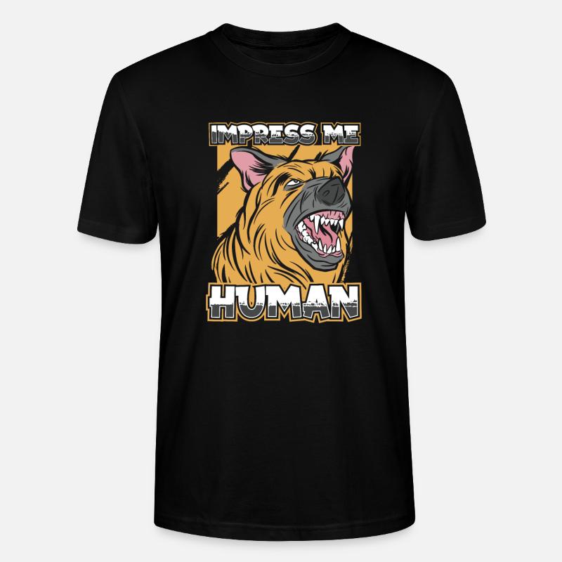 Deutscher Schäferhund German Shepherd - Stanley/Stella Unisex Bio-T-Shirt CRAFTER - Schwarz