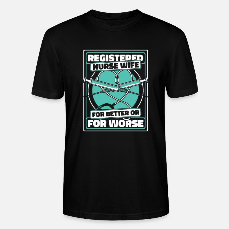 Krankenschwester - Stanley/Stella Unisex Bio-T-Shirt CRAFTER - Schwarz