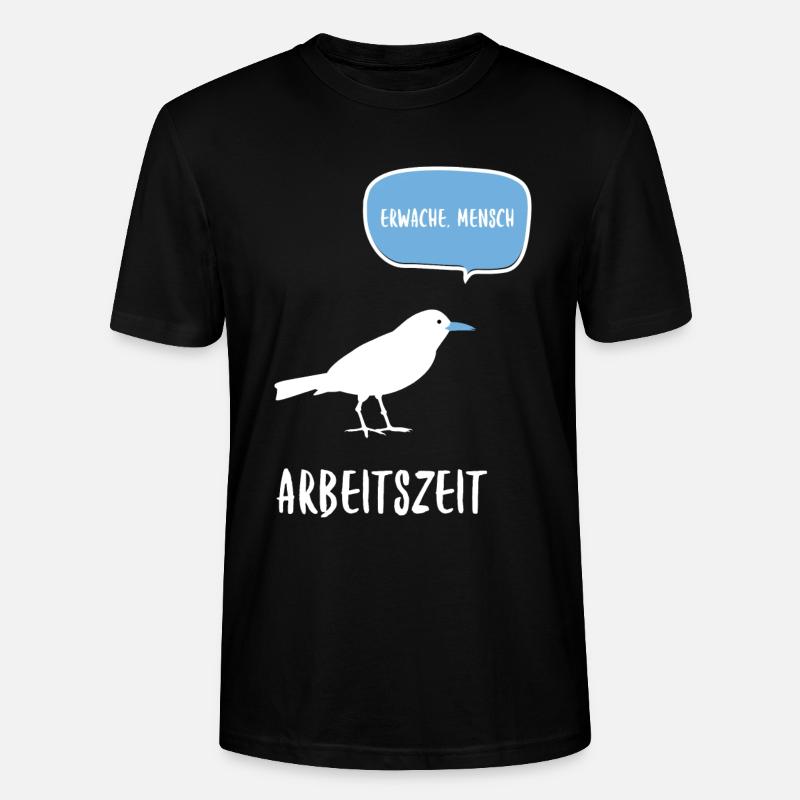 Arbeitszeit - Stanley/Stella Unisex Bio-T-Shirt CRAFTER - Schwarz