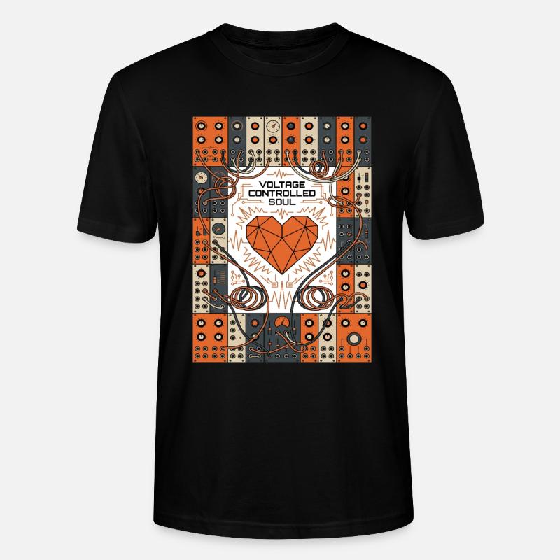 Spannungsgesteuerte Seele. Synthie - Stanley/Stella Unisex Bio-T-Shirt CRAFTER - Schwarz