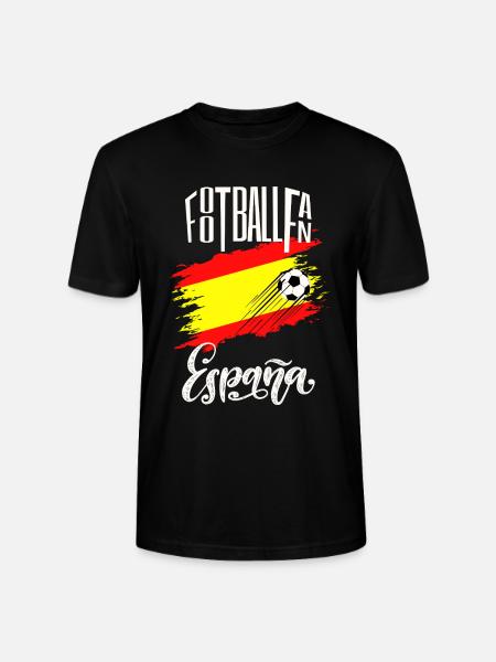 Fussball Fan Spanien - Stanley/Stella Unisex Bio-T-Shirt CRAFTER - Schwarz