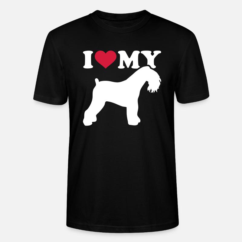 Kerry Blue Terrier - T-shirt bio CRAFTER Stanley Stella Unisexe - noir