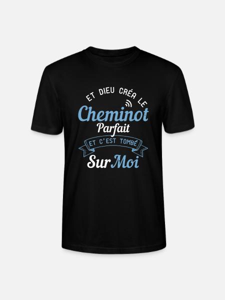 Et Dieu Créa Le Cheminot Parfait - T-shirt bio CRAFTER Stanley Stella Unisexe - noir