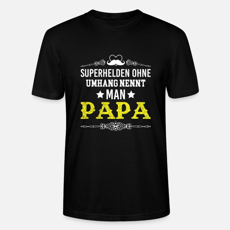 Papa - Stanley/Stella Unisex Bio-T-Shirt CRAFTER - Schwarz