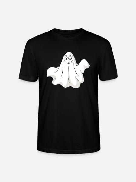 Halloween ghost ghost - Stanley/Stella CRAFTER Unisex Organic T-Shirt - black