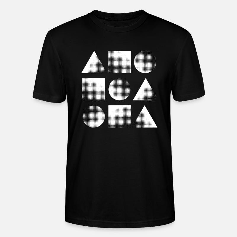 geometrische Formen Geschenk - Stanley/Stella Unisex Bio-T-Shirt CRAFTER - Schwarz