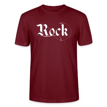 Typographie rocheuse - T-shirt bio CRAFTER Stanley Stella Unisexe - bordeaux - Devant - Alina (178cm) & Michal (187cm)