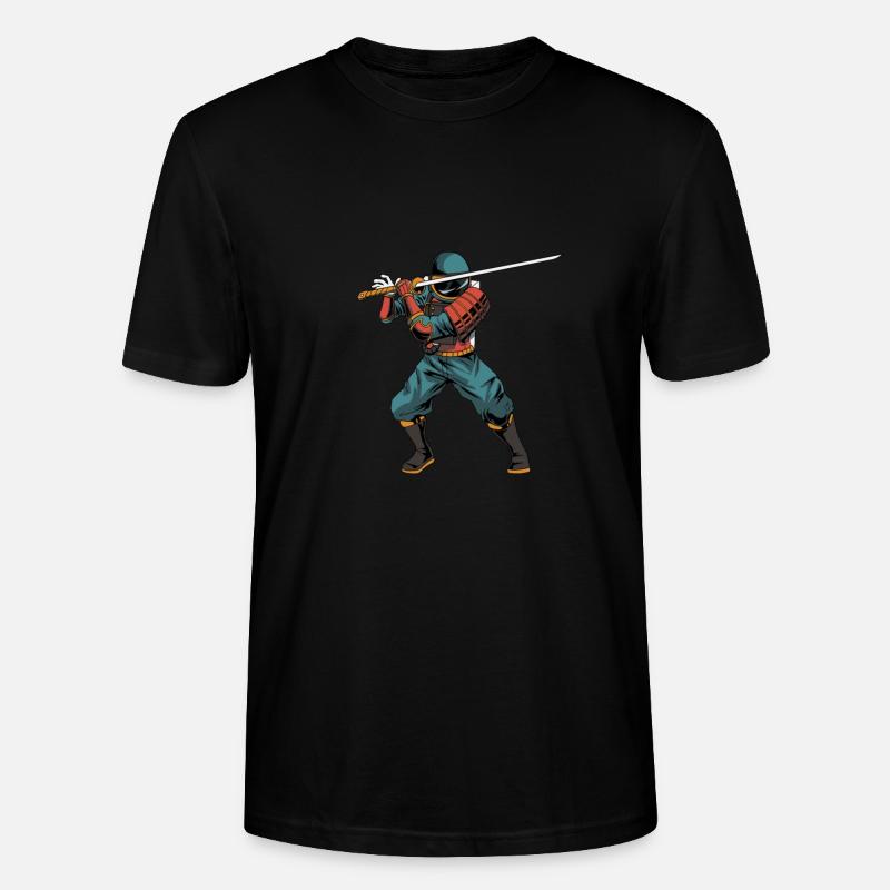 Samurai Katana-Schwert - Stanley/Stella Unisex Bio-T-Shirt CRAFTER - Schwarz