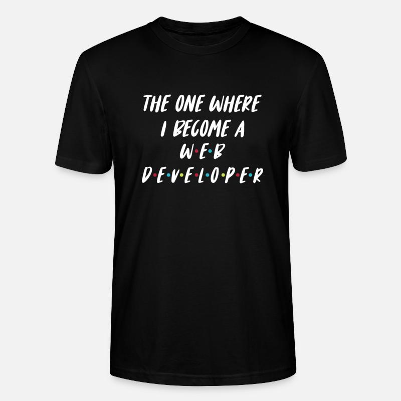 Web Entwickler Webdeveloper Web-Entwickler - Stanley/Stella Unisex Bio-T-Shirt CRAFTER - Schwarz