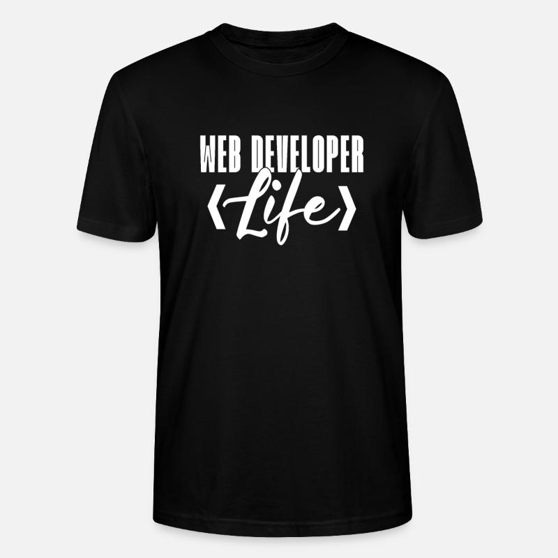 Web Developer Webdeveloper Web Developer - Stanley/Stella CRAFTER Unisex Organic T-Shirt - black