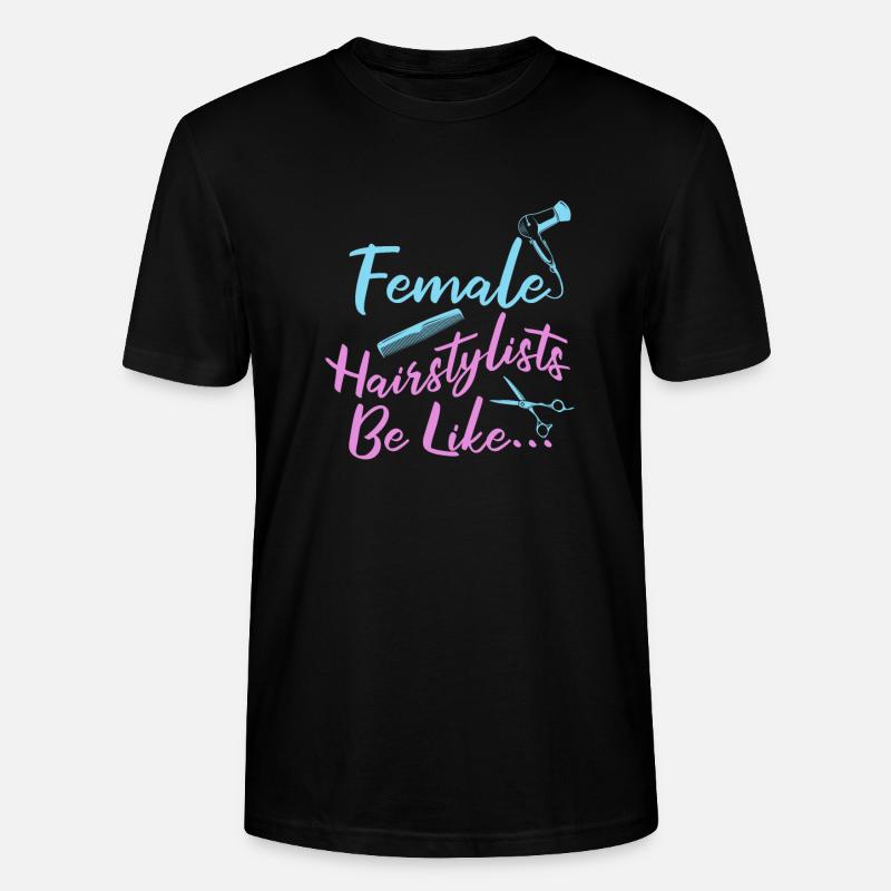 Coiffeur Coiffeur Sèche-cheveux - T-shirt bio CRAFTER Stanley Stella Unisexe - noir