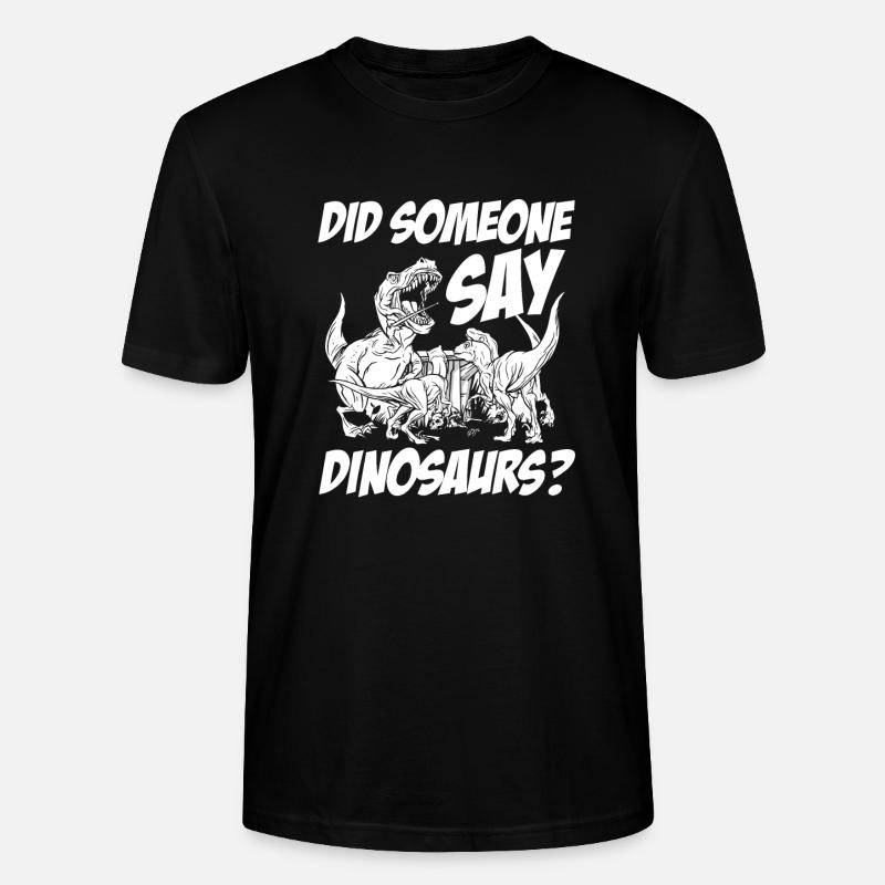 Dinosaurier Erwachsener Dinosaurier - Stanley/Stella Unisex Bio-T-Shirt CRAFTER - Schwarz