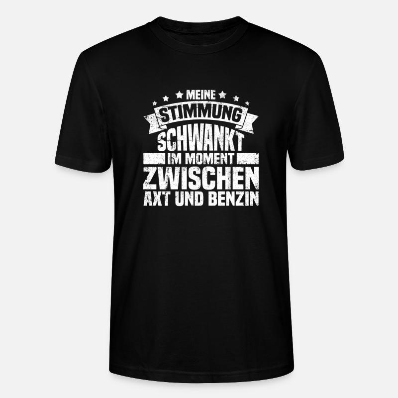 Schwarzer Humor Ironie - Stanley/Stella Unisex Bio-T-Shirt CRAFTER - Schwarz