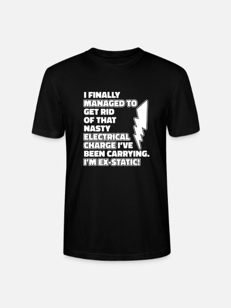 Electrician Electronics technician Construction electrician - Stanley/Stella CRAFTER Unisex Organic T-Shirt - black