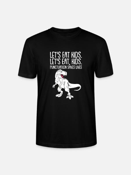 Dinosaur Adult dinosaur - Stanley/Stella CRAFTER Unisex Organic T-Shirt - black